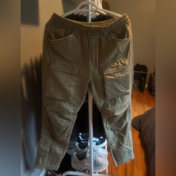 Richie Le Collection ripstop Cargo pant - sage - Picture 2 of 5